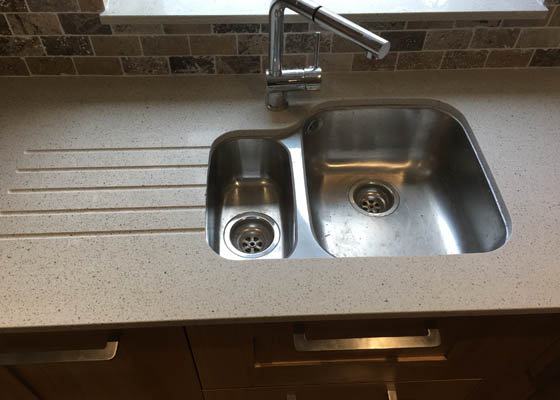 Photo of Harwood Carpentry Limited Salisbury Wiltshire kitchen undermounted sink